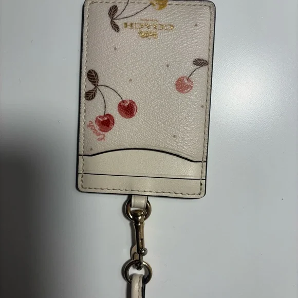 Coach Cherry I.D lanyard cardholder - Picture 4 of 6